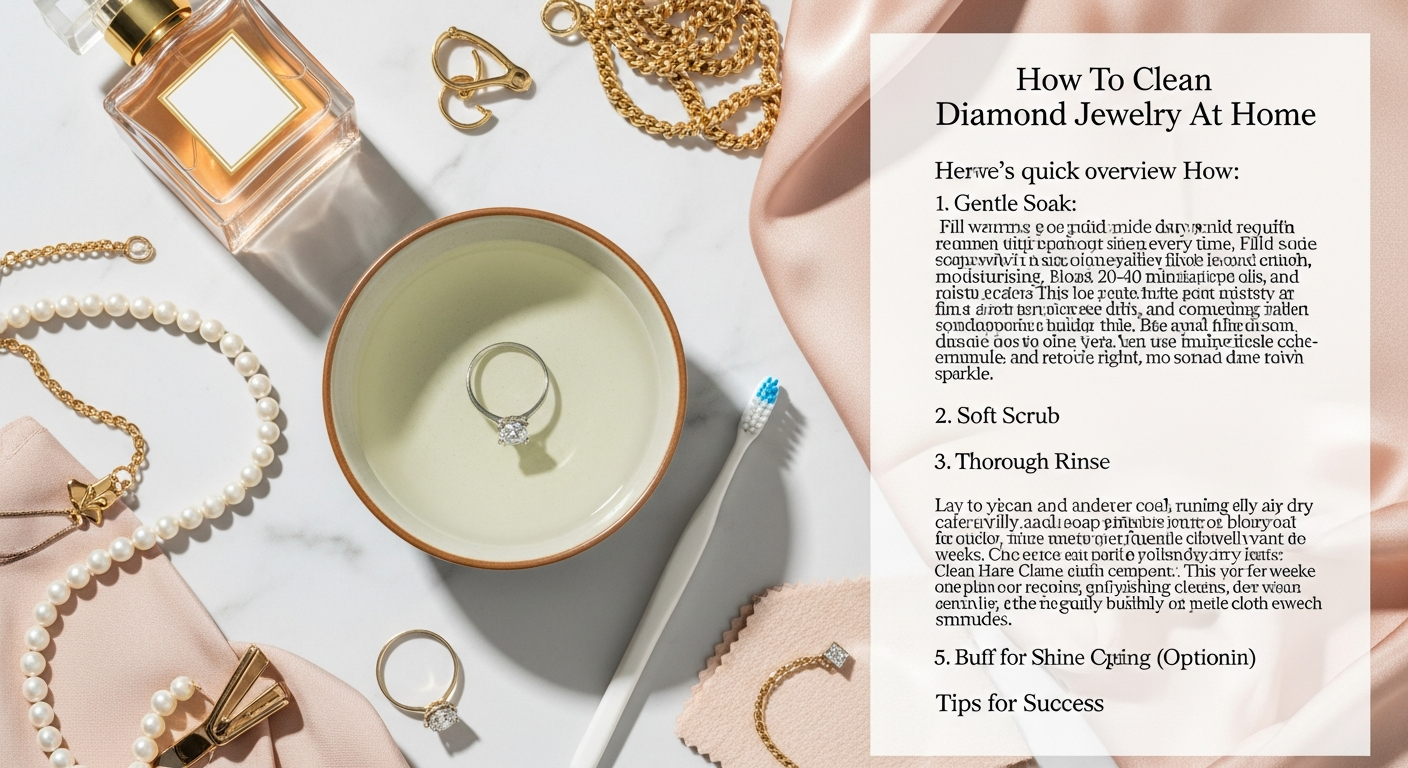 How To Clean Diamond Jewelry At Home