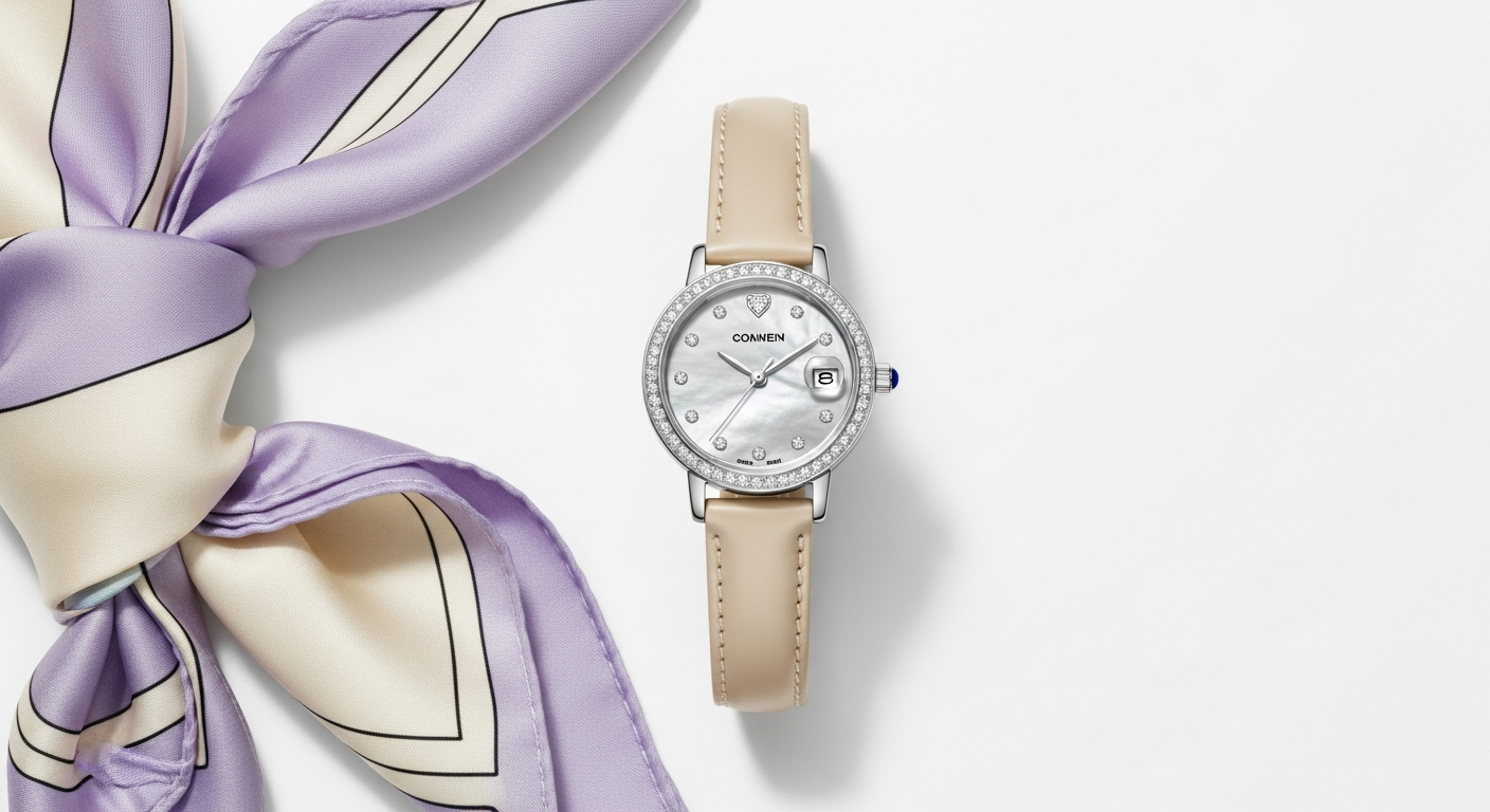 Jennifer Aniston showcasing her classic Rolex Day-Date from her luxury watch collection.